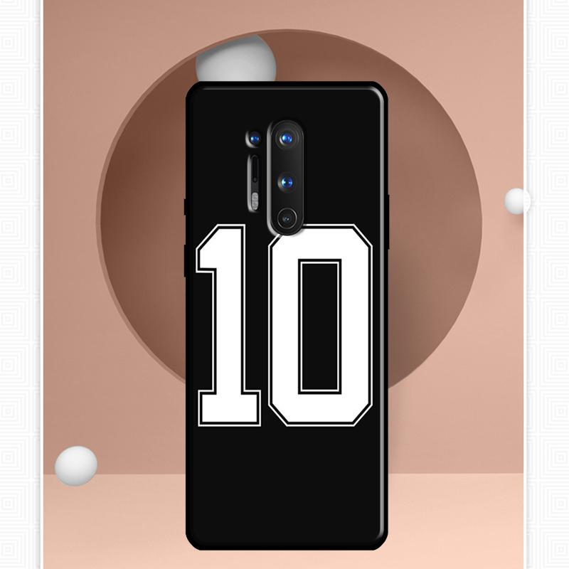 Football Number 10 Case For OnePlus 11 10 9 Pro 8T 9RT 10T Ace OnePlus Nord N10 N100 N20 2T CE 2 Lite Cover