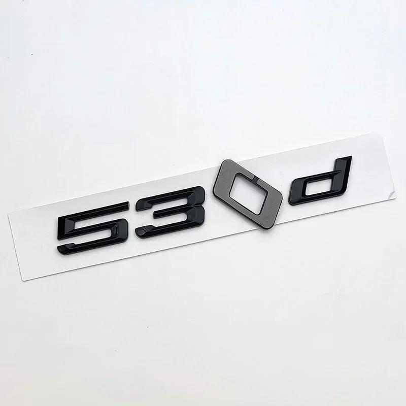 3D ABS Логотип 530d Эмблема Буквы Наклейка Наклейка Значок На Задний Багажник Автомобиля Для BMW 5 Серии E60 E39 F10 F11 E61 F07 G30 Авто Аксессуары