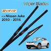 3x Комплект передних и задних дворников для Nissan Juke F15 2010 - 2016 2015 2014 2013 2012 2011 Щетки для лобового стекла