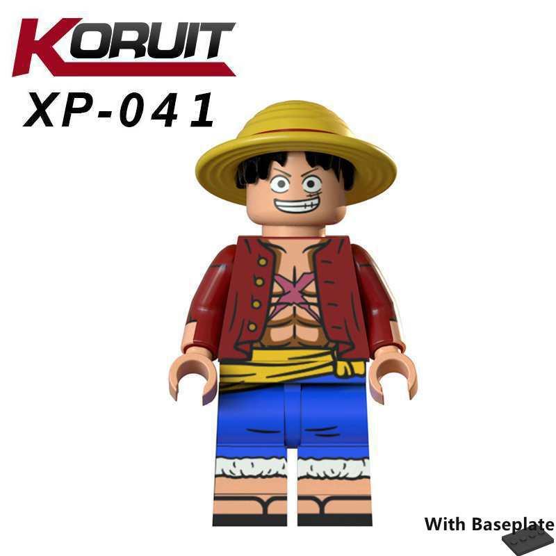 Минифигурки Аниме Фильм и Телесериал One Piece Король Луффи Солонна Красавица Робин Строительные Блоки Игрушки для Детей