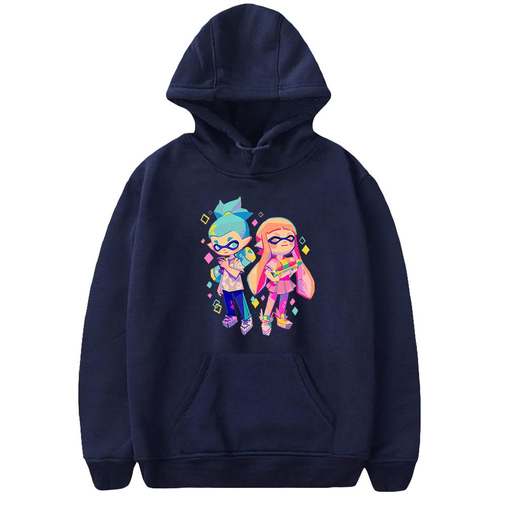 Splatoon 3 Hoodies Anime Cartoon Graffiti Shooting Game Print Streetwear Unisex Women Fashion Oversized Sweatshirts Hoodie Pullover