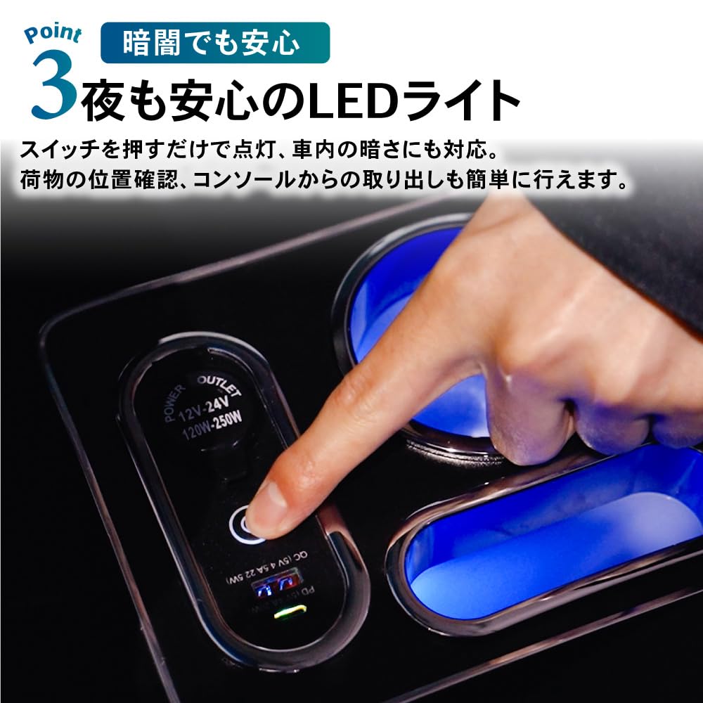 CRAFT WORKS поместил Freed Step Wagon Console Box LED GB Series GB5 GB6 Console Box Armrest Center Console Storage Car Exclusive Drink Holder FREED