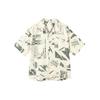 Ss24 D Aop Short Sleeve American Vintage Full Print Polo Button Design Loose Fit Shirt Unisex Shirts Snow-White 627749-87