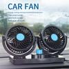 Car Auto Cooler Air Fan Car Fan Accessories Air Cooling Dual Head Fan Low Noise