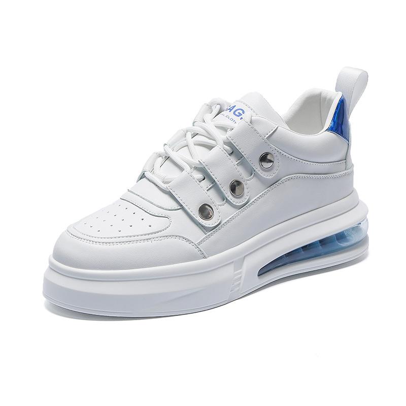 Европейская станция мужская обувь 2024 осень новый модный бренд внутренняя высота увеличение белые туфли мальчики толстая подошва обувь повседневная спортивная