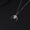 GAVU Moonstone Crescent Moon Power Stone Necklace for Women