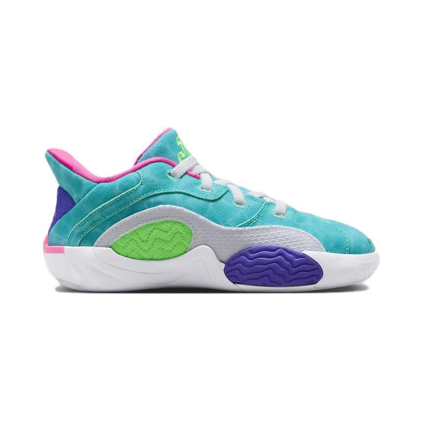 Jordan Tatum 2 Slip Resistant Low top Children's Basketball Shoes Blue Green Kids' HJ7383-303