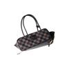 Miu Miu Beau Brand Logo Mixed Material Handbag Women handbag Slate-Gray Cocoa-Brown 5BB173_2IFK_F0RDS_V_OWM