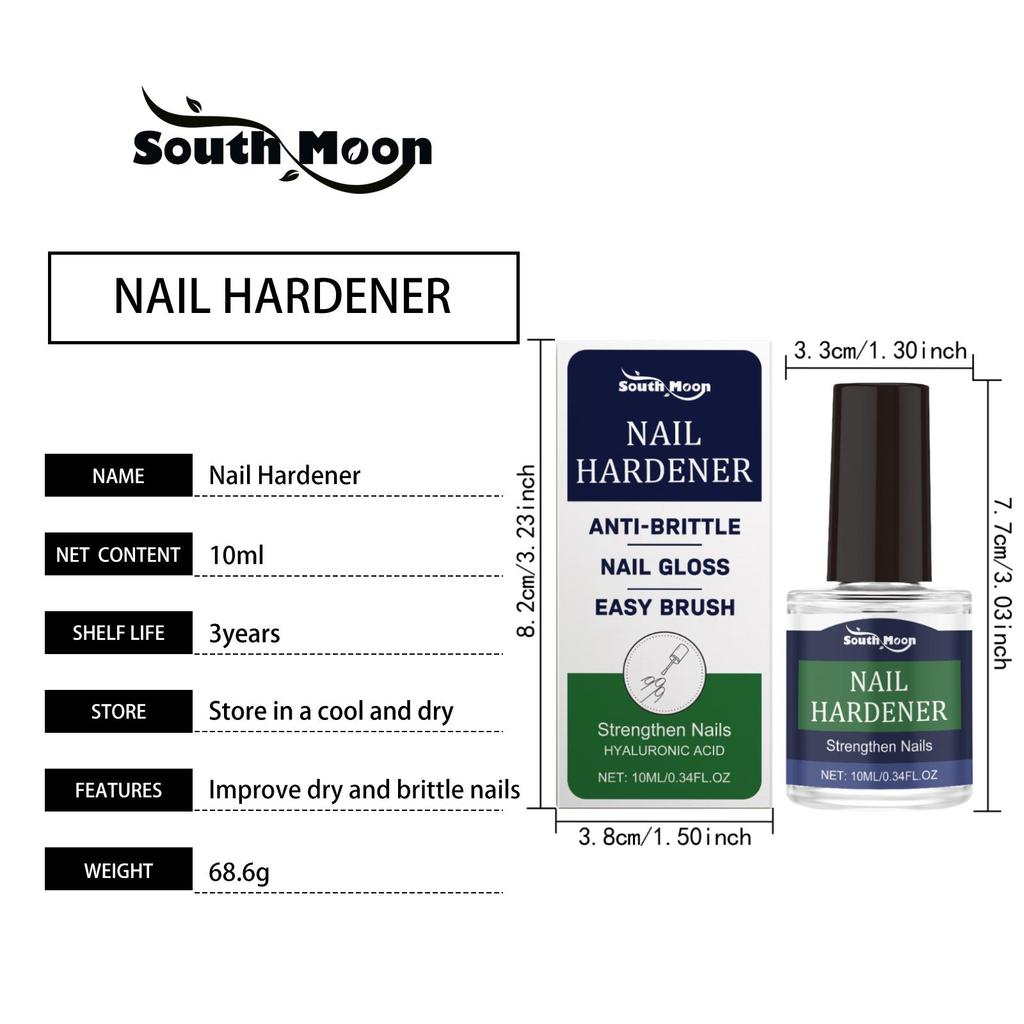 South Moon nail care liquid moisturizes and cares to improve the dry state of nails, daily hand and foot nail care 1pcs