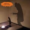 1x Metal Spooky Candle Holder (w/o Candle) Funny Shadow For Halloween Decoration