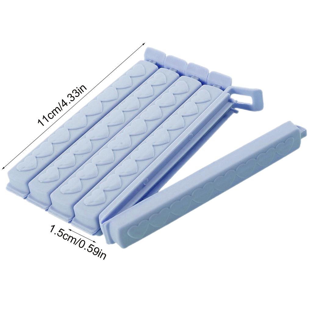 Упаковка из 5 штук, зажимы для закусок, запечатывающие защелки, полипропиленовый пластик, влагостойкий уплотнитель, зажимы для десертных пакетов для хлопьев и орехов, аксессуары