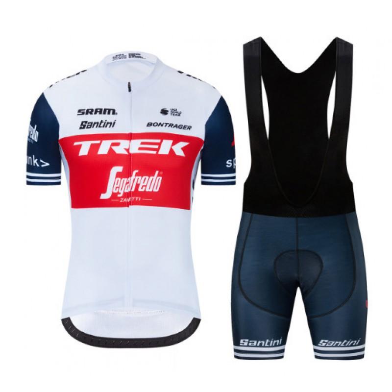 Mens Cycling Jersey Bib Shorts Set Quick-Dry Breathable Bike Wear