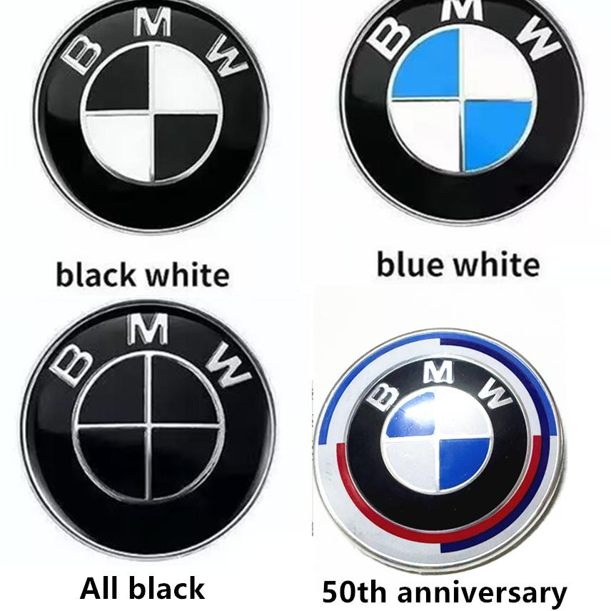 XWQP2 For BMW 1PCS 82mm 74mm car Front Hood Emblem rear boot trunk logo for bmw E36 F20 E46 E39 E38 E90 E60 E87 E34 E53 X3 X5 X6 M Acc