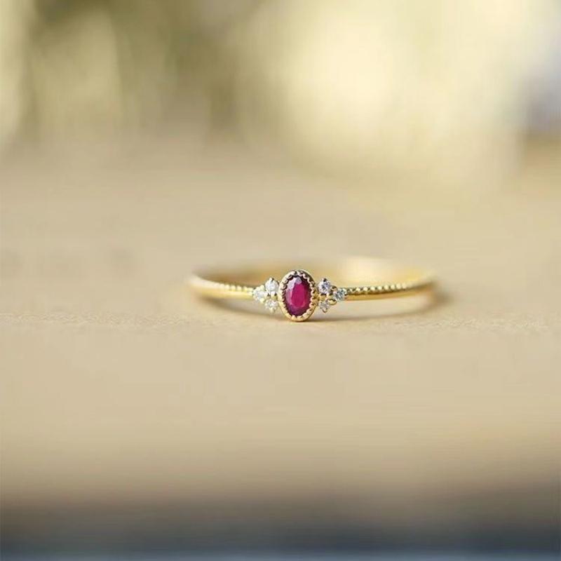 Новые оригинальные дизайнерские регулируемые кольца с красным драгоценным камнем для женщин, изысканные аристократические легкие роскошные очаровательные тонкие кольца, ювелирные изделия