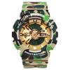 G-Shock Bape Коллаборация Камуфляжные Кварцевые Часы Ремешок из Каучука Мужские Часы Золотой GA-110APE-5A