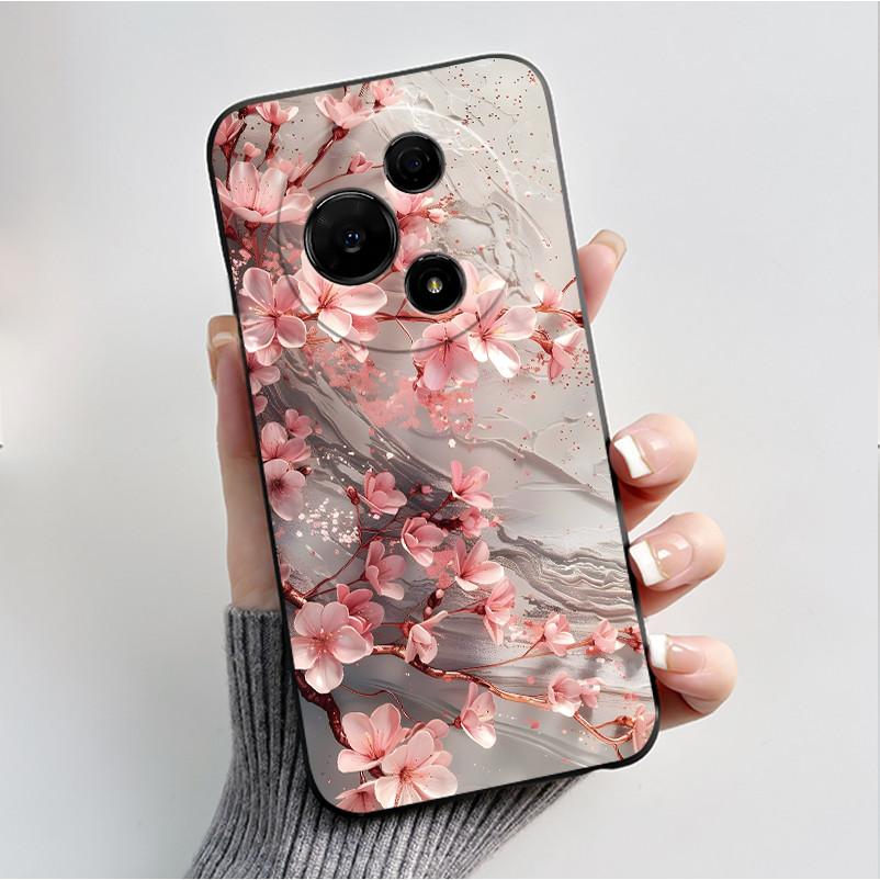 Для TCL 60 NxtPaper 4G / 60 SE NxtPaper Чехол для телефона Роскошный Модный Бабочки Цветы Черный Мягкий Силикон Ударопрочный Чехол