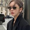 2025 Arc De Triomphe Women's Oval Metal Sunglasses - Sun Protection, Stylish Small Frame Influencer Street Style