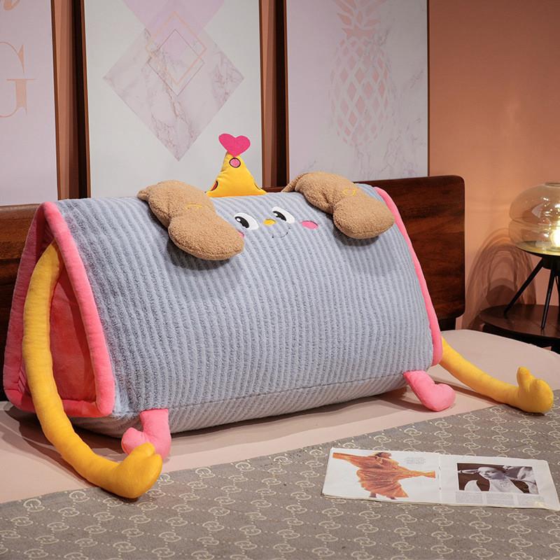 Мультяшная игрушка плюшевая мягкая наволочка с моющейся вставкой для декора кровати, дивана