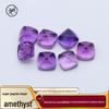 Натуральный аметистовый кабошон в форме сахарной головы для изготовления колец и сережек своими руками.
