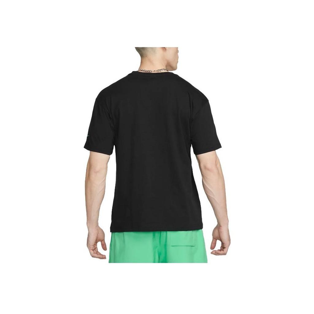 Nike Graphic Print Pullover Crew Neck T-Shirt Men Tops Black FJ5244-010