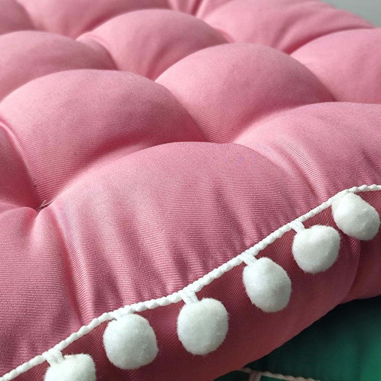 Толстая трехмерная плюшевая шариковая подушка 41X41 см, однотонная подушка сиденья в скандинавском стиле, подушка сиденья у окна