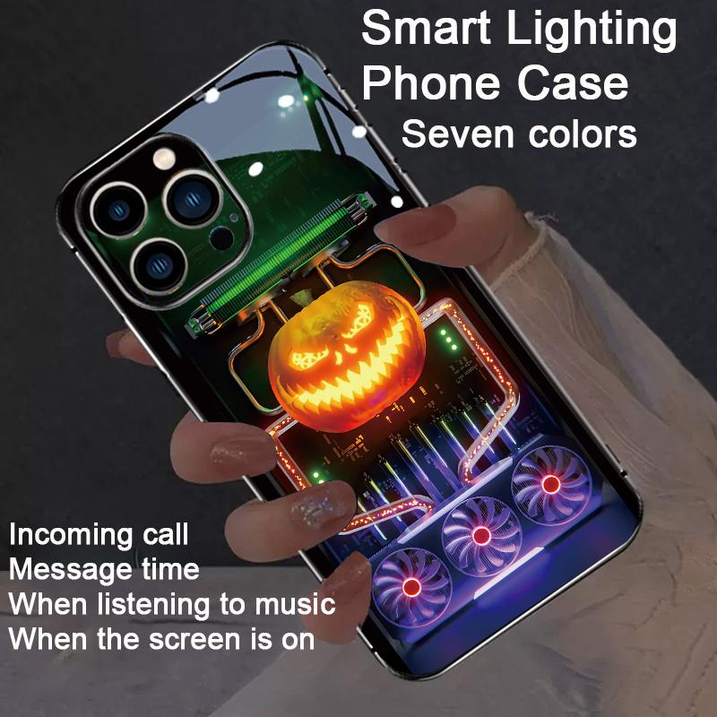 Для Xiaomi Redmi Note 14 13 12 11 Pro Plus 5G Чехол Ударопрочный Светодиодная Вспышка Чехол для Телефона Для Xiaomi Mi 17 15 Pro Max Светящаяся Задняя Крышка