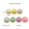 Funny Dumpling Baozi Keychains 6Pcs Pack with Steamer Random Color Novelty Key Holders for Travel Bag Decor Gifts