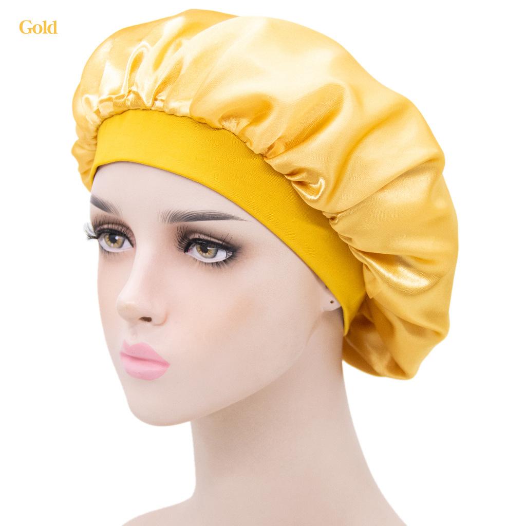 Cover Fashion Night Sleep Women Silk Bath Nightcap Hair Cap Shower Caps Sleeping Hat Satin Bonnet