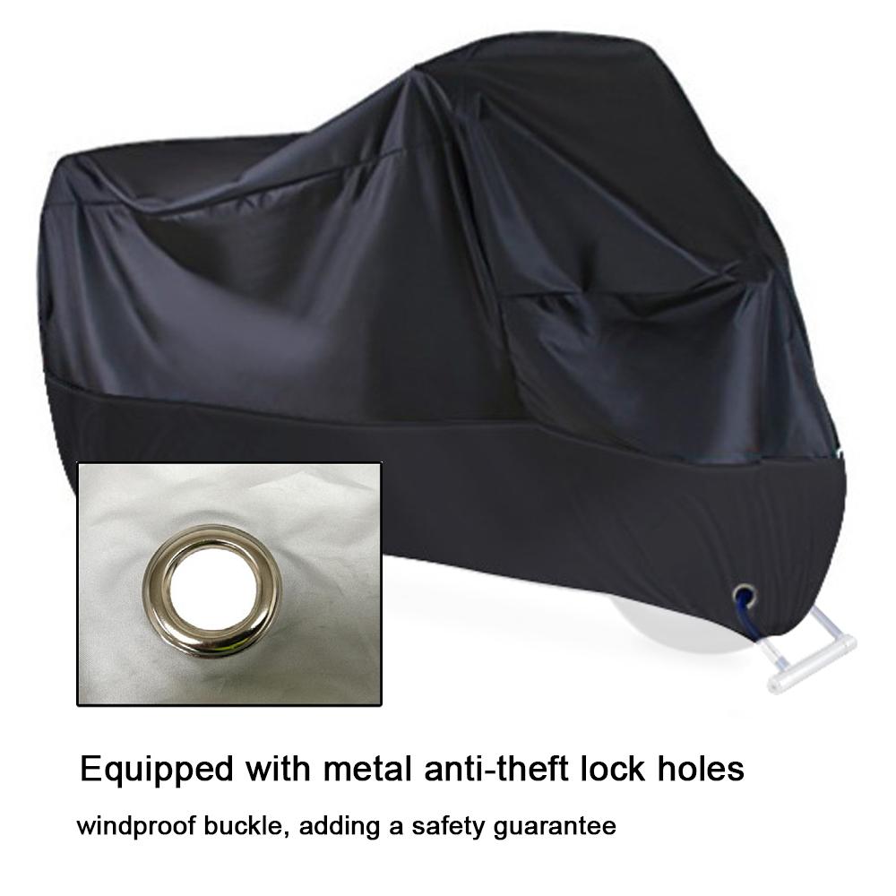 Motorcycle Cover Universal 190T Motorbike Protective Cover Rainproof & Sunproof & Dustproof with