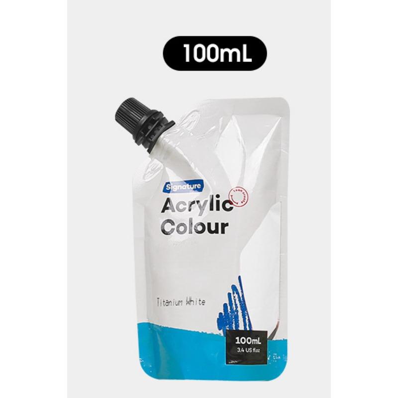 Самонесущая сумка 100 мл, водонепроницаемые акриловые краски, портативная маленькая упаковка, сумка для дополнений к краскам, студийные принадлежности для занятий искусством