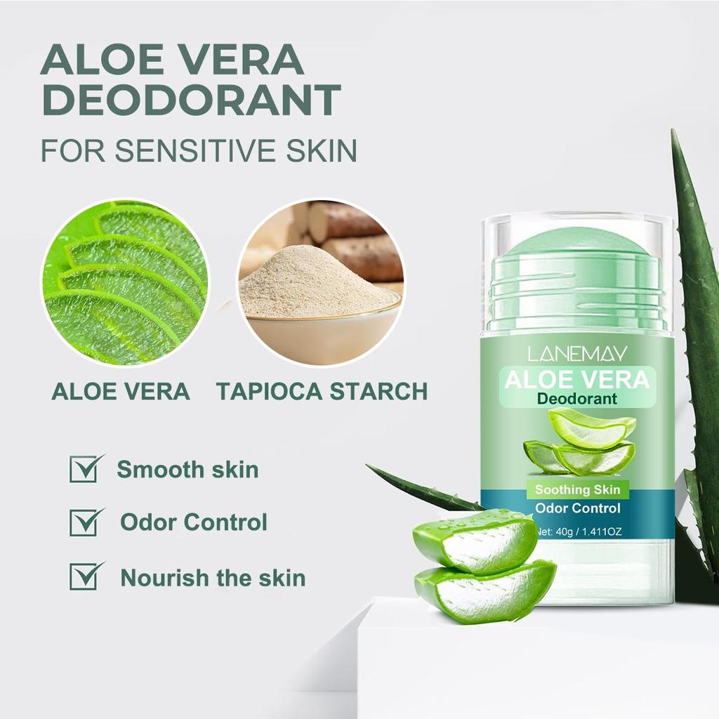 Дезодорант с алоэ вера - разглаживает и питает кожу - 48 часов контроля запаха - подходит для чувствительной кожи