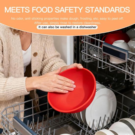 Yousheng Silicone Liners for Kitchenaid 5 Qt Mixers Heat-Resistant Bowl Insert Reusable Blender Replacement Bowl Versatile Baking Cooking Accessory