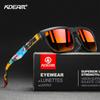 KDEAM Men's Polarized Sunglasses Fishing Lifestyles Mirrored Color Blocking Sun Glasses Women Legend Square Sunglass With Box