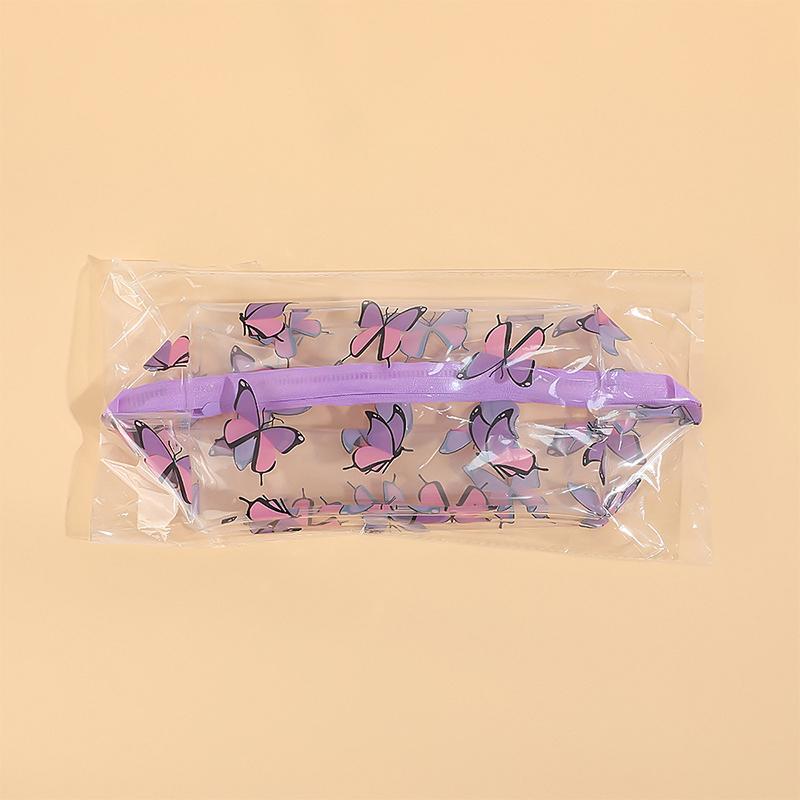 Portable Transparent Makeup Bag Zippered PVC Cosmetic Pouch for Women Travel Toiletry Storage Bag