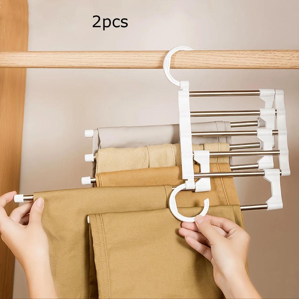 5 в 1 экономит место вешалка для брюк складной крючок для полотенец многофункциональная вешалка для брюк гардероб органайзер для хранения