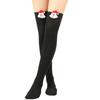 Женские рождественские полосатые гольфы выше колена - дизайн Party Doll