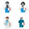 Врачи и медсестры Конструкторы Собери Маленькие Зернистые Фигурки Кукольные Аксессуары Игрушки для Мальчиков и Девочек