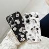 Белый Цветочный Мягкий Силиконовый Чехол Для Xiaomi Redmi Note 13 Pro 14C Samsung A55 M35 S24 FE iPhone Huawei Honor Realme Camera Защитный Противоударный Чехол