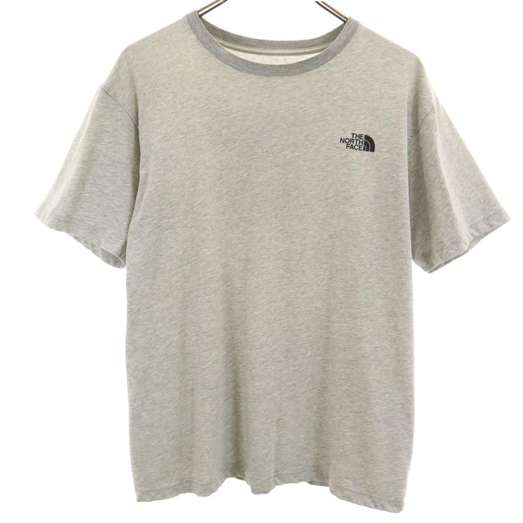 THE NORTH FACE Back logo Short sleeve T-shirt L gray Men's Used