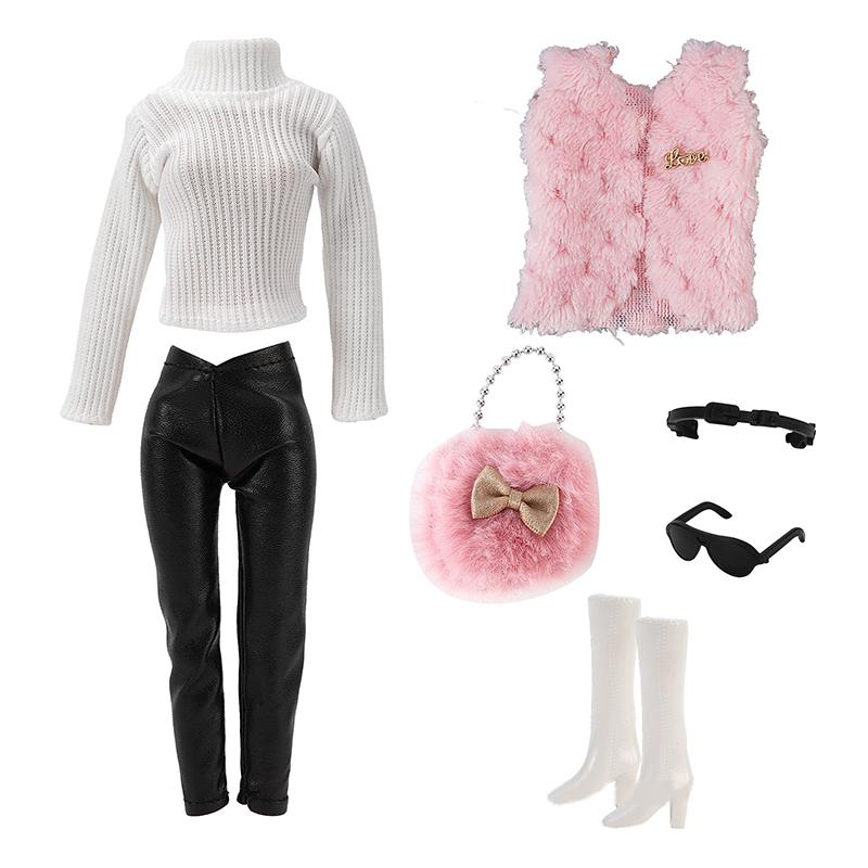 1 комплект одежды для кукол своими руками, обувь, зимние свитера, штаны, одежда для кукол-девочек, аксессуары для кукол 30 см, подарочные игрушки для девочек