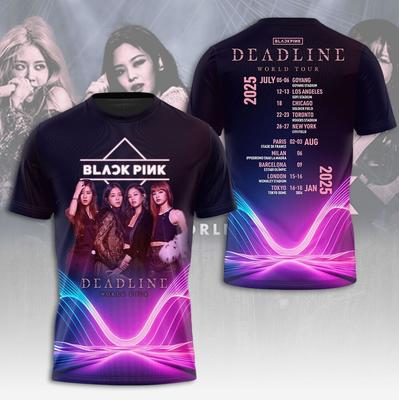 BLACKPINK Deadline Мировой Тур 2026 3D Футболка