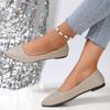 New Hot Selling Simple Shallow Mouth Women's Single Shoes Pointed Toe Flat Bottom Flat Heel Casual Shoes for Women