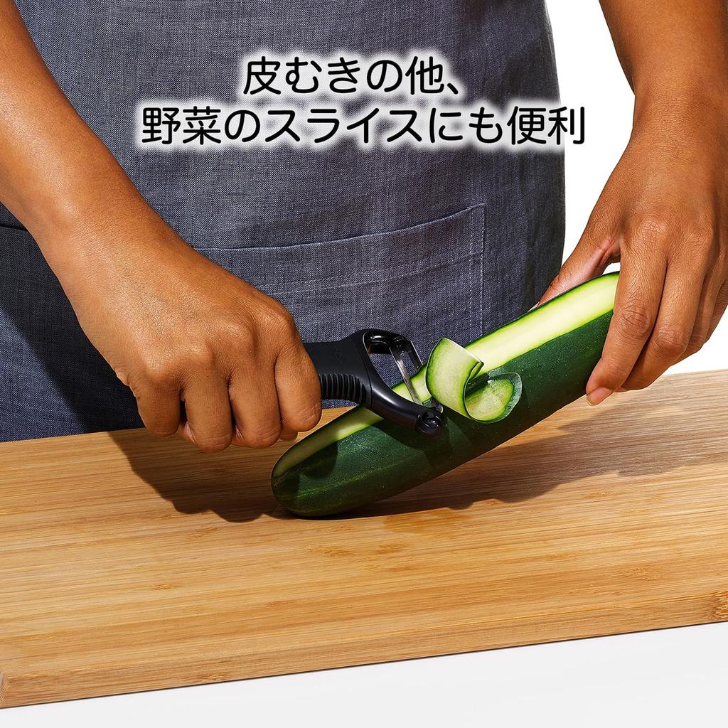 Овощечистка OXO Овощечистка из нержавеющей стали, удобная для удержания, черная, Y-образная