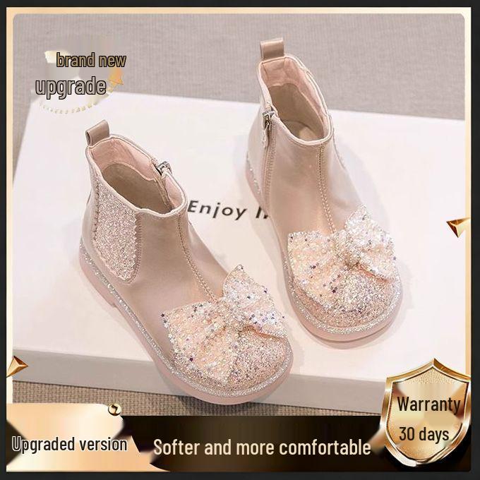 Девичьи кожаные ботинки Martin на велюровой подкладке 2025 - Модные короткие хлопковые ботинки для осени/зимы