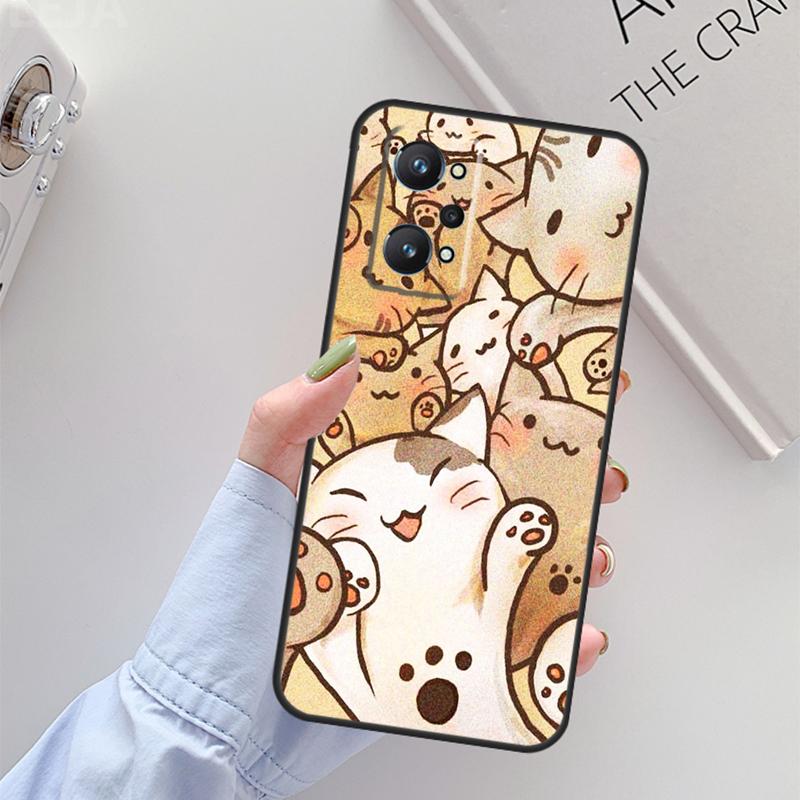 Милый Кавайный Кот Для Realme GT 7 Pro GT 6T 6 5 C67 C61 C55 C53 C51 C21Y C25S C75 10 11 12 13 14 Pro Plus Чехол