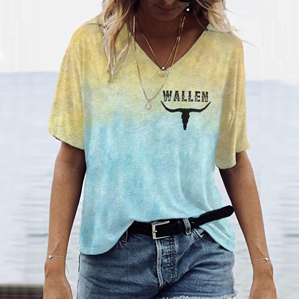 Винтажные женские футболки с 3d винтажным принтом Harajuku, модная верхняя одежда с v-образным вырезом и короткими рукавами, женская футболка для женской одежды