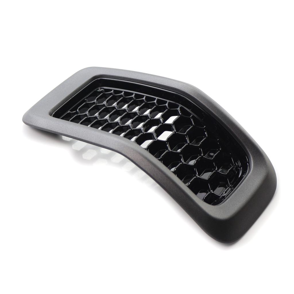 7 шт., матовый серый автомобильный передний бампер, центральная решетка, накладка, сетчатая сотовая гоночная решетка, замена для Jeep Cherokee