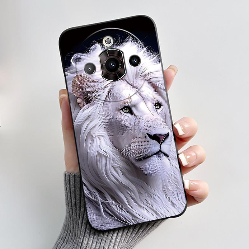 For ZTE Nubia Focus Pro 5G Case Z2351N Luxury Cute Heart Rabbit Soft TPU Silicon Matte Black Phone Casing Shockproof Back Cover