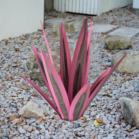 Большая текила деревенская скульптура металлическая текила растение садовая статуя открытый двор газон железная художественная фигурка для домашнего патио декор