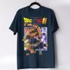 Japanese Animation Dragon Ball Men's Cotton T-shirt Summer New Retro Fashion Men's and Women's Streetwear